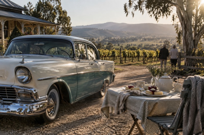 Melbourne: Yarra Valley Food & Wine Tour in a '56 Chevrolet